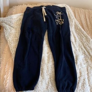 Navy Blue Women’s Hollister Sweatpants